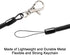 uxcell Retractable Coil Springs Lanyard, 3 Pcs Keychain Cord Holder Strap with Lobster Claw Clasps, Anti-Theft Security