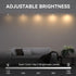 BESTDLCLITE Closet Counter Kitchen,2 Pack LED Puck Lights with Remote Control, Under Cabinet Lighting Stick on Tap/Push