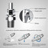 1/8 Inch Stainless Steel 304 Compression Fitting for Tube, Connect Air Line Brass Pipe, Adapt Copper Brake Hose