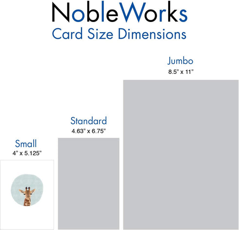 The Best Card Company - 20 Cute Kids Cards Boxed, Assorted Blank Set (4 x 5.12 Inch) - Animal Portrait Mode