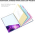 Rimilak Spiral Clipboard Folio with Refillable Lined Notepad, 14.5 x 9.8 Inch, Cute Stylish Clipfolio, Galaxy
