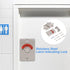 Door Lock Bathroom Toilet Lock with Occupancy Indicator, Stainless Steel Vacant Engaged Lock