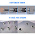 Glarks 210Pcs Aluminum Alloy Rivetnut Insert Nutsert Assortment Kit - M3 M4 M5 M6 M8 M10 Flat Head