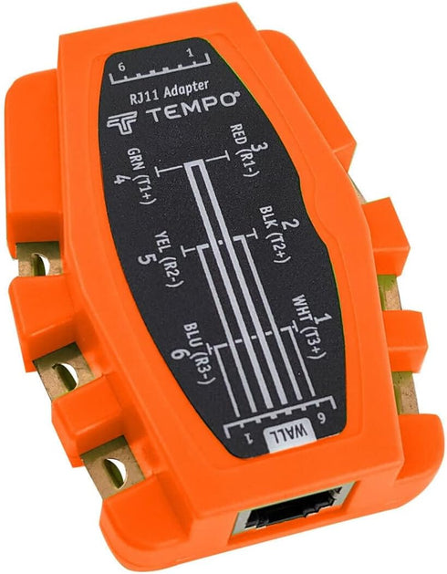 PA1903 RJ11 Modular Adapter 6 Way, Snagless Plugs, Belt Clip