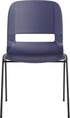 EMMA 15 661 lbs. + OLIVER Apis Heavy Duty Stack Chair - Navy Ergonomic Seat and Back - Powder Coated Frame - Stack High