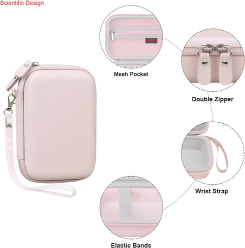Elonbo Carrying Case Compatible with HUIJUTCHEN, Cabaro Wireless Mini Sticker Pocket Printer, Bluetooth Smart Portable