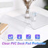 JanJunDec 17x36 Inch Multifunctional Clear Desk Pad Desk Mat for Desktop Laptop, Plastic Table Mat, Waterproof Table