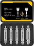 Niudai 5-Piece HSS Screw Extractor Set, Professional Grade Drill Bit Kit for Damaged