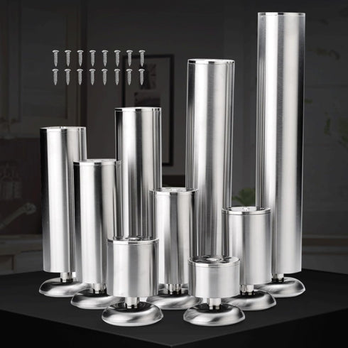 HJYCLFAZU 4Pcs Adjustable Furniture Legs, 6cm 10cm 12cm 18cm 20cm 30cm Cabinet Coffee