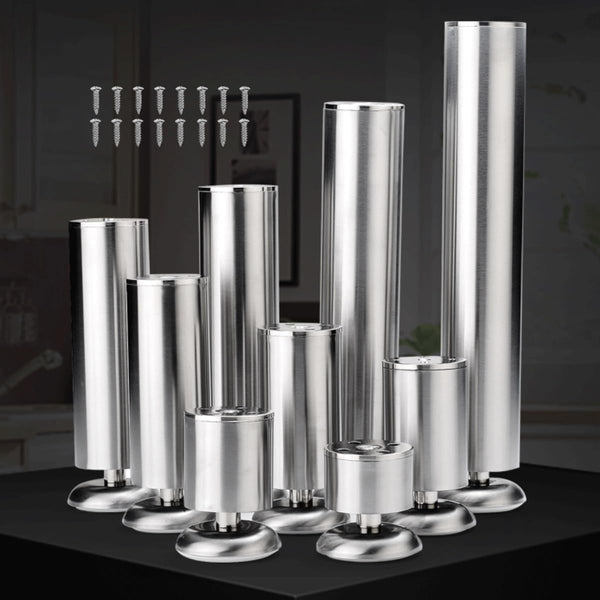 HJYCLFAZU 4Pcs Adjustable Furniture Legs, 6cm 10cm 12cm 18cm 20cm 30cm Cabinet Coffee