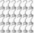 Magnetic Hooks - Strong Neodymium Rare Earth Magnet Hooks for Indoor Hanging, 22LBS, Pack of 24