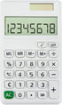 Small Desk Calculator for Kids, Pocket Solar Calculator, Home Office Supplies, Cute Standard Calculator (White)