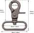 BIKICOCO 1-1/2'' Swivel Trigger Snap Hook, Lobster Claw Clasp Spring Loaded Clip, Pack of 10 (Gunmetal)