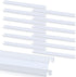 Patelai 12 Pcs Filing Front to Back Rails, Stainless Steel White File Cabinet Inserts for Letter Size Folders