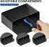 MaxGear Dry Erase Marker Holder, Magnetic Pen Holder for Fridge, Whiteboard & Locker Organizer, 2 Pack, Black