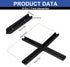4 Set Black T-Track Intersection Kit for Woodworking, Universal Aluminum T Tracks Tool Accessories