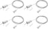 PATIKIL Ceiling Hanging Wire Cable Kit, 2m/6.6ft 4 Set Adjustable Light Suspend