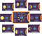 Set of 9 Moon Phases Charts for Classroom Science, Reusable Posters with Names and Illustrations, Measuring 12.2” x 8.6”