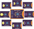 Set of 9 Moon Phases Charts for Classroom Science, Reusable Posters with Names and Illustrations, Measuring 12.2” x 8.6”