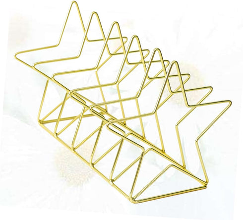 Elegant Gold Iron Bookends for Stylish Home Office Decor