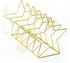 Elegant Gold Iron Bookends for Stylish Home Office Decor