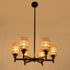 24.8" 6-Light Dimmable Rustic Retro Ceiling Light Ceiling Mount Lamp, Chandeliers, for The Living Room, Dining Room