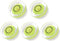 5pcs Small Circular Bubble Spirit Levels, Mini Round RV Leveling Tools for Travel Trailer, 17.5mm Diameter