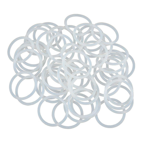 X AUTOHAUX Silicone O-Rings, 38mm OD 31.8mm ID 3.1mm Width VMQ Seal Gasket for Compressor Valves, Pack of 50