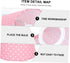 Angoily Creative Polka Dot Cloth Lampshade Cover Simple Round Fabric Light Cover with Durable Bracket Soft Light