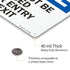 SmartSign-U9-1435-NA "Notice - Gates Must Be Closed After Entry Or Exit" Sign | Aluminum 10" x 14" - Black/Blue on White