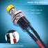 Twidec 12PCS Momentary Push Button Switch, 2 Pins ON/Off SPST with Pre-soldered Wires, 6 Colors