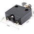 18A Push Button Circuit Breaker L1 Series 125-250V AC 50V DC Manual Reset Thermal 3Pack