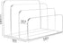 Desk Mail Organizer, 3 Section Clear Acrylic File Holder Letter Organizer, Vertical Lightweight Modern Envelope Holder Desk Accessories & Workspace Organizers for Office, Home, School by FUCDTEFC