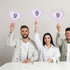 STOBOK Rewritable Scoreboard Mini White Boards, Dry Erase Answer Paddle Handheld Whiteboard for Judges