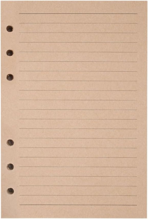 MALEDEN Refills Lined Paper - Refillable A6 Paper for 5x7 Journal Notebook Inserts, 200 Lined Pages