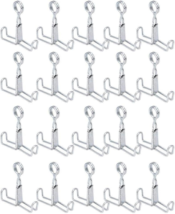 20Pcs Flat Jaw Pinchcocks Tubing Clamps - Stainless Steel Clip for Laboratory Supplies