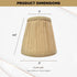 CS-1054-5AGL, 3 5 4.5 Royal Designs, Inc. Designer Mushroom Pleat Empire Chandelier Shade Antique Gold, x x