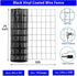 2in 3in 24" 50' 16Gauge, Wire Fence x Black Vinyl Coated Wire Mesh x Welded Wire Fencing PVC Coating Chicken Wire