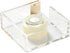 RUSSELL+HAZEL Acrylic Bloc Tape Dispenser, Clear, 4” x 4” x 1.5”, Gold, (32025)
