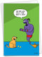 NobleWorks - 1 Funny Animal Birthday Card, Pet Cat and Dog Humor, Birthday Notecard with Envelope