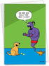 NobleWorks - 1 Funny Animal Birthday Card, Pet Cat and Dog Humor, Birthday Notecard with Envelope