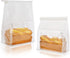 Funcoo 50 pcs Bakery Bags with Window, 6.3'' x 5.1'' x 10.2''
