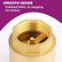 1-1/4" One Check Valve, Female Threaded Vertical Brass Check Valve for Water Backflow Prevention, Oil, Gas-Air, Sewage