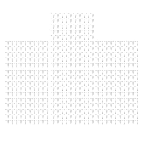 500PCS 1.5ml Microcentrifuge Tube, Snap Plastic Test Tube with Clear Scale for Laboratory
