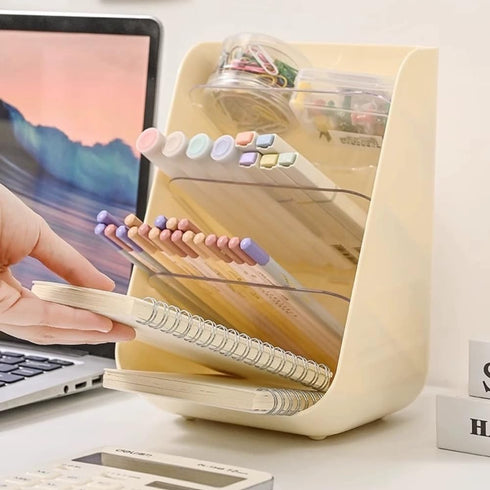 Pencil Holder Pens Cup Pencil Organizer Cute Pencil Holder Desktop Stationary Organizer Storage Rack for School Home