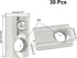 Kyuionty 30 4040 M8 40 8mm Pcs Series Half Round Roll in Spring T Nuts, Carbon Steel Roll Ball Elastic Nuts