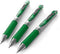 Pentel EnerGel XM BL77, Retractable Liquid Gel Ink Pen, 0.7mm, 54% Recycled, Green, Pack of 3