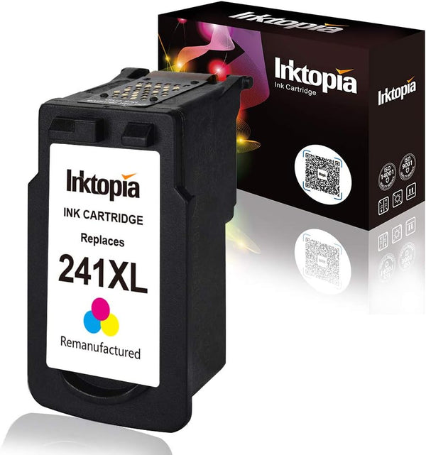 Inktopia Remanufactured Ink Cartridge Replacement for Canon 241 XL CL 241XL (1 Color) for PIXMA MG Series