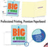 NobleWorks Big 4th Work Anniversary Card, Jumbo 8.5 x 11 Notecard for 4 Year Employee w/Envelope for Men, Women