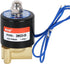 PNEUMATIC 1/4 Inch Electric Solenoid Valve 2 Way Brass 12V/24V/110V Normally Closed Water Liquid Air Control 2W025-08